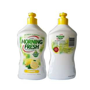 澳洲Morning Fresh超浓缩MF洗洁精400ml柠檬味餐具果蔬奶瓶洗涤剂