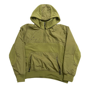 JORDAN男子冬加绒运动休闲半拉链保暖连帽套头卫衣DV1592-378