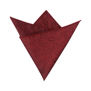 复古花纹男装西装口袋巾小方巾男士订婚手帕西服胸巾丝巾红色配饰