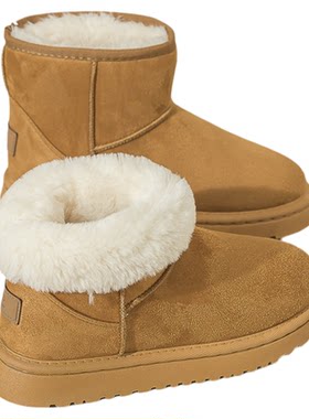 大嘴猴加绒加厚雪地靴女冬季保暖