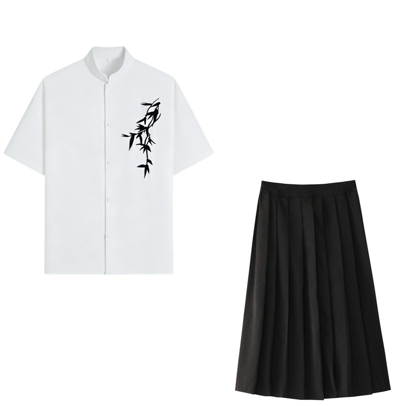 新中式国风红歌合唱朗诵演出服