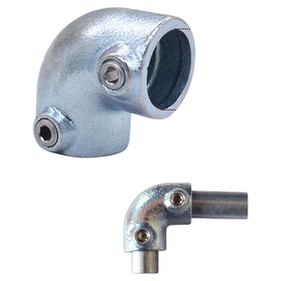 1寸镀锌管钢管32圆管连接件铸铁货架晾衣架连接紧固件免焊接弯头