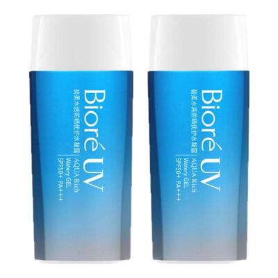 花王Biore碧柔防晒优护水凝露保湿水润*2瓶装隔离春夏SPF50+