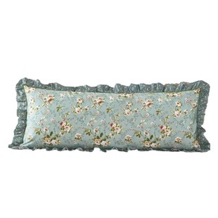 双人枕套2026新款纯棉纯棉全棉长款1米2长枕套1米5花边1.8枕头套