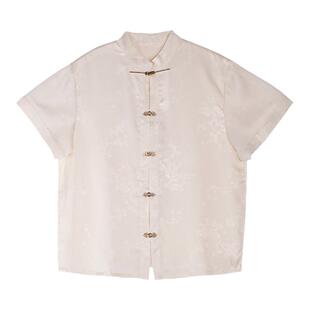 云涧山【扶摇】新中式改良衬衫夏季国风短袖t恤女马面裙搭配上衣