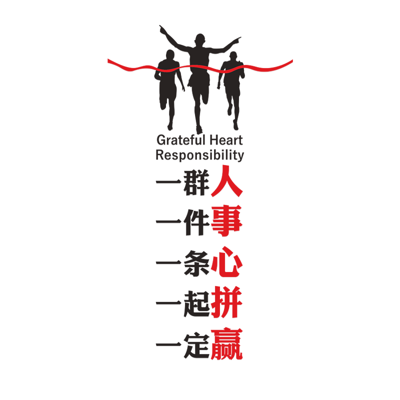 公司进门墙面团队励志标语墙贴