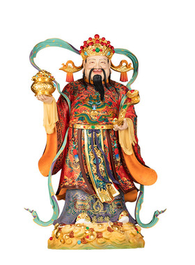 黄铜福禄寿三星招财供奉佛像