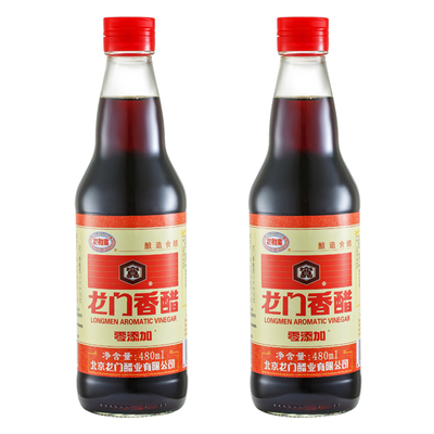 六必居龙和宽龙门香醋480ml*2瓶