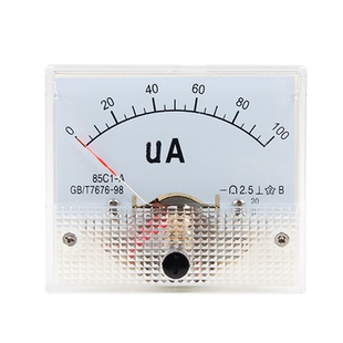 85C1微安电流表指针式50uA100uA200uA毫安电流表50 100 300 500MA
