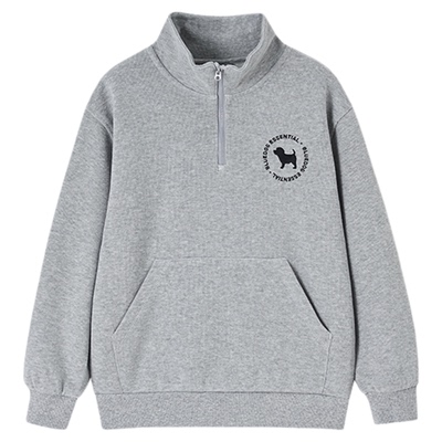 BLUEDOG蓝狗25FW半拉链立领卫衣