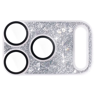 流沙心镜头膜适用苹果17promax镜头保护膜iPhone17pro一体式全覆盖全包镜头底座膜17PROMAX创意摄像头镜头盖