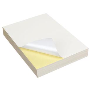 a4不干胶纸标签贴纸光面哑面牛皮纸箱贴纸激光打印机不干胶空白背胶纸喷墨自粘纸A5打印纸可粘A4哑面广告纸