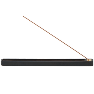 禾风山舍 新中式《墨棠》斜香插 创意线香炉底座室内海棠沉檀香托