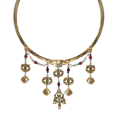 长命锁汉服璎珞项圈新中式国风