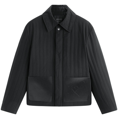 【商场同款】太平鸟男装夹克25冬季新款莱赛尔羊毛外套 B1BCF4C04