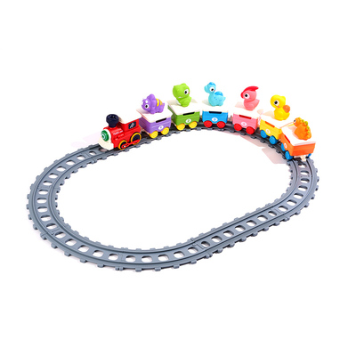 儿童电动恐龙蒸汽轨道小火车