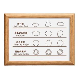 万事开头难先开始再努力持续完善学生行动执行力拒绝内耗相框摆件