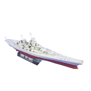 正德福密苏里号战列舰新泽西号导弹驱逐舰电动拼装军事军舰船模型