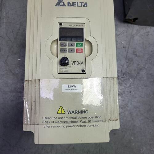 【询价】台达变频器5.5KW VFD055M43A ，已上电适用