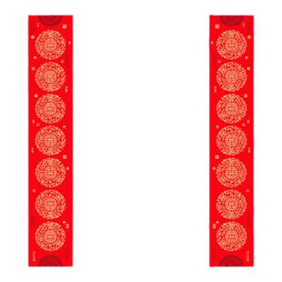 经典万年红对联纸空白大红色宣纸喜新春联节日福烫金加厚书写婚庆