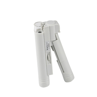 祈色40倍印刷网格带光源刻度手持放大镜显便携白色双筒放大显微镜