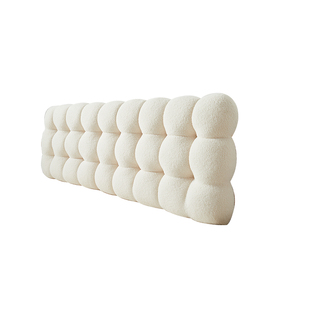 床头软包靠背小雪球奶油风榻榻米宿舍租房改造神器护腰强支撑靠背