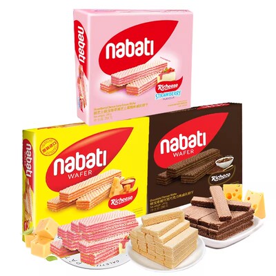 丽芝士纳宝帝进口夹心威化饼干