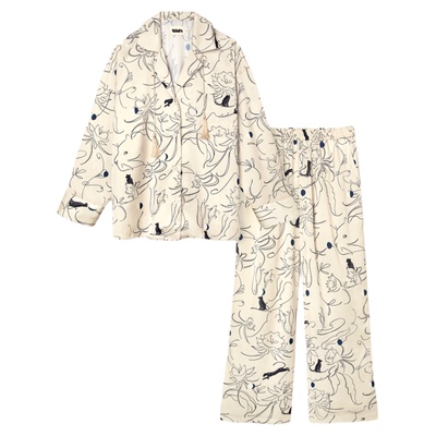 tbh野兽派黑豹星光缎家居服