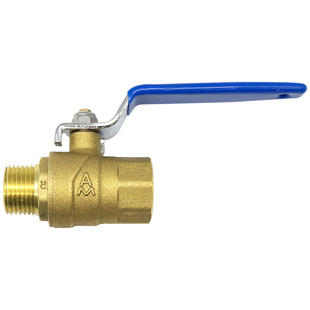 埃美柯214内外丝球阀1寸4分6分黄铜大流量开关加厚通径螺纹铜阀门