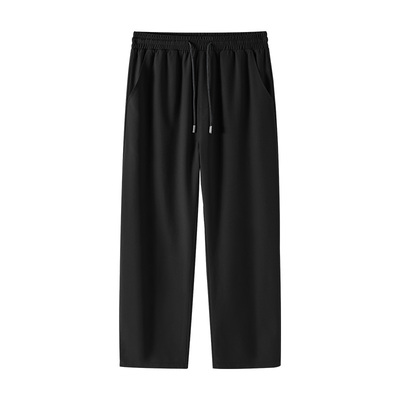 GV真维斯冰丝直筒裤男夏季薄款宽松速干运动休闲裤男士大码男裤D