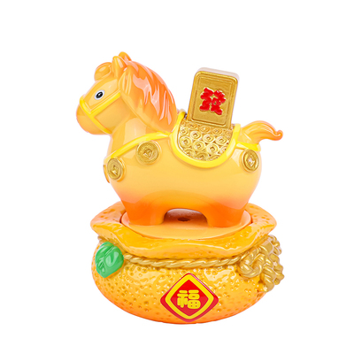 小马福福盲盒摆件马年吉祥物公仔