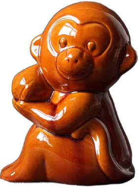 唐三彩风水工艺品生肖猴