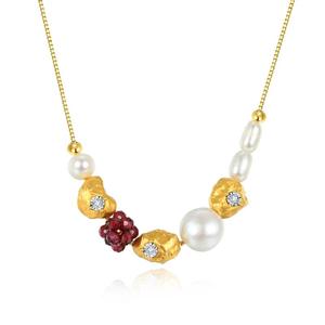 【商场同款现货】莱绅通灵999足金黄金镶钻DIY钻石项链手链小金钻