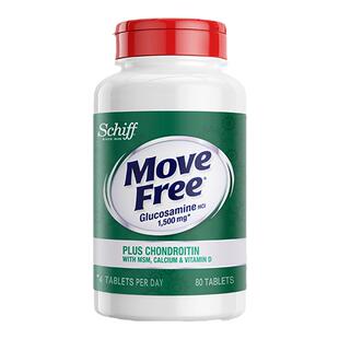MoveFree五合一氨糖钙软骨素益节高钙氨糖80粒中老年养护关节240