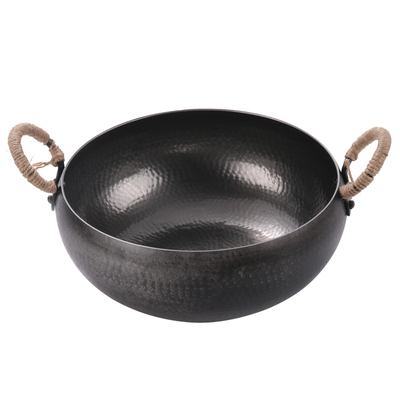 臻吉章丘手工锻打无涂层不粘炒锅