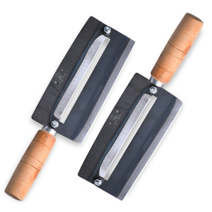 阳江碳钢甘蔗刀大号锋利菠萝刀加厚老式削皮刀厨房专用木柄刨皮刀