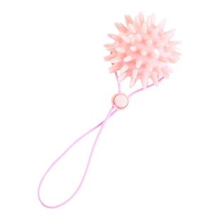 TPR带绳握力球按摩刺球手掌刺激感统训练按摩握力器球康复训练手