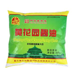 黄花园小面酱油袋装380mlx30袋生抽黄豆酱油重庆酸辣粉餐馆专用