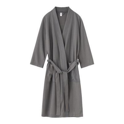 华夫格情侣日式和服吸水浴衣袍