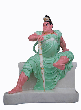 汉白玉天润四大天王佛像摆件