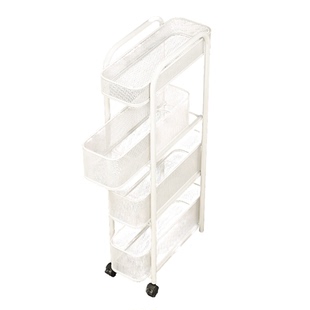 厨房置物架夹缝落地极窄缝隙收纳柜多层冰箱抽拉柜小推车零食移动