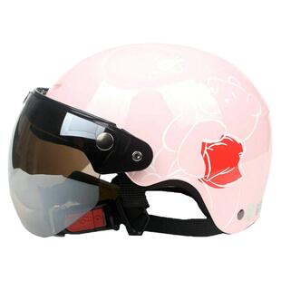 台湾EVO熊哈雷半盔夏盔儿童宝宝防紫外线四季摩托电动车头盔夏天