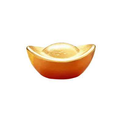 实心金元宝摆件迷你道具工位装饰