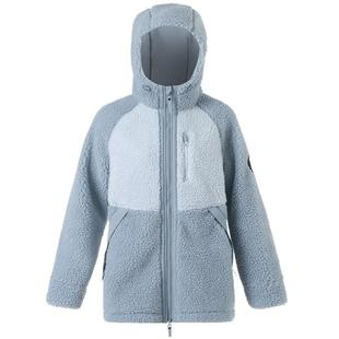 迪卡侬羊羔绒外套女秋冬保暖加厚夹克男摇粒绒休闲外套ODF