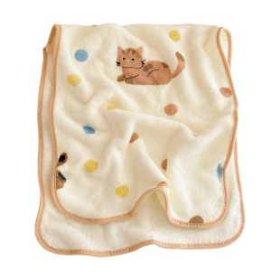 可爱毛巾学生宿舍浴巾三件套女2025新款非全棉纯棉儿童吸水不掉毛