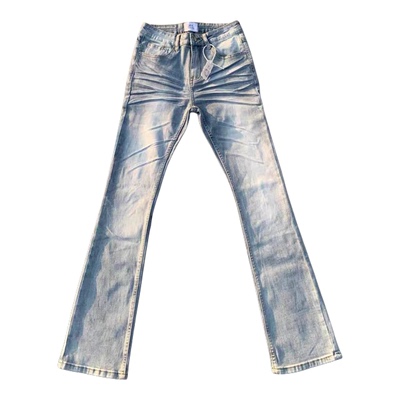 美式cleanfit水洗牛仔裤男高街