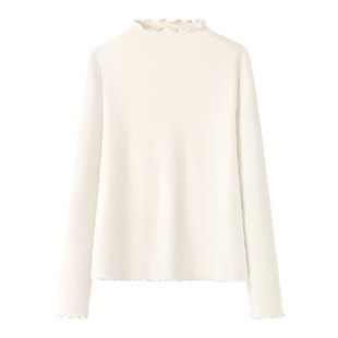 都市丽人绒德打底衫女2025新款今年流行爆款修身上衣秋冬长袖t恤A