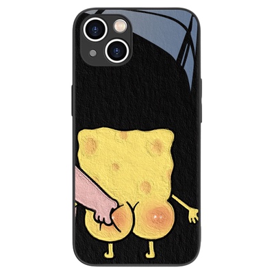 适用苹果手机壳卡通新款海绵宝宝