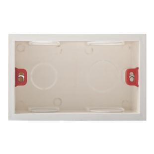 国际电工118型二位三位四位暗装接线盒开关插座下线盒长方形底盒