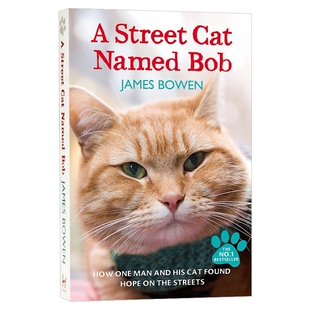 一只名叫鲍勃的街头流浪猫 英文原版小说 A Street Cat Named Bob 流浪猫鲍勃 同名电影小说 遇见一只猫 伦敦街猫记英文版英语书籍